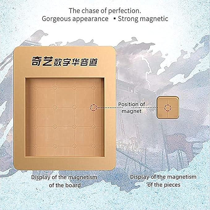 LiangCuber QY Toys 5x5 Klotski Puzzle Magnetic Sliding Number Puzzle ABS Brain Teasers Toy Tangram Jigsaw Intelligence (24-Digit Version)