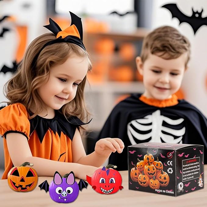 Halloween Pumpkin Air Dry Clay,Halloween Pumpkin DIY Crafts Kit, Arts and Craft Party Supplies,Creative Air Dry Clay Modeling Indoor Decorations