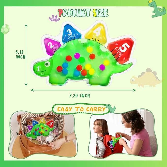Sensory Counting Toys for Toddlers 3-4, Montessori Color Sorting & Matching Games, Fine Motor Skills Development, Educational Travel Toys for Kids with Autism