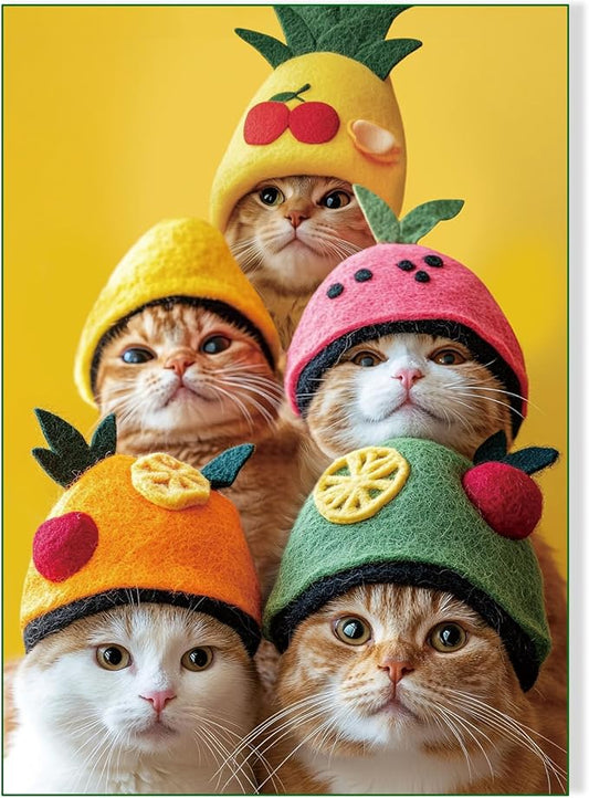 500 Pieces Jigsaw Puzzles for Adults and Teens and Kids Family Happy Games Cats' Party [Larger Size Pieces]