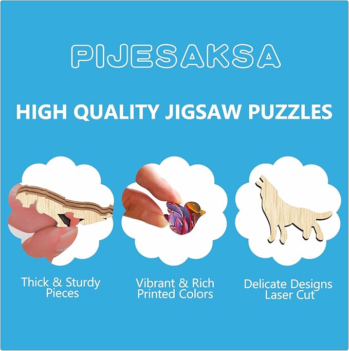 Wooden Puzzles for Adults, Embossed Sea Turtle Puzzle for Adults, Unique Shaped Wooden Jigsaw Puzzle, Wood Puzzles Adult, Presents for Women and Men, Wall Art Home Decor (XL-17.3 * 17.2in -445 Pcs)