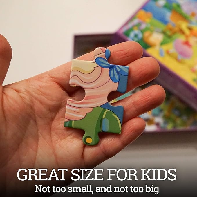 Puzzles for Kids Ages 4-8 Kids Jigsaw Puzzles 72 Piece Toddler Princess Puzzle Unicorn Jigsaw Puzzle with Thick Pieces and Sturdy Box Unicorn Gifts for Girls