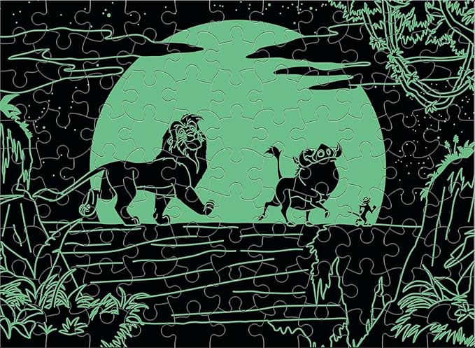 Ceaco - Disney - The Lion King - Glow in The Dark - 100 Piece Jigsaw Puzzle