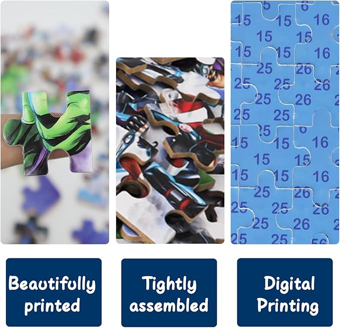 Puzzles for Kids Ages 4-8,60 Piece Puzzles for Kids in a Metal Box, Educational Jigsaw Puzzles 60 Piece Puzzle Games Puzzle Toys Childrens for Girls and Boys (0665)