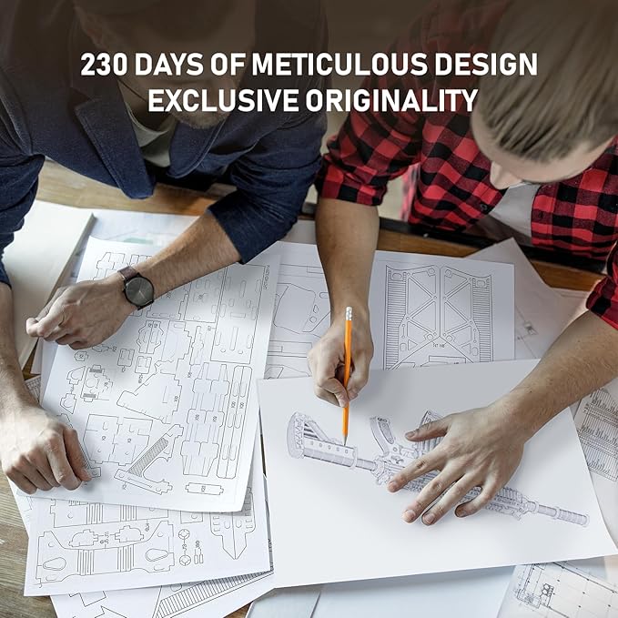 3D Wooden Puzzles for Adults, 3D Puzzle Model Rubber Bands Gun Toys Building Kits, DIY Wood Crafts Cool Toy Hobbies for Men Women, Creative Assembly Gifts