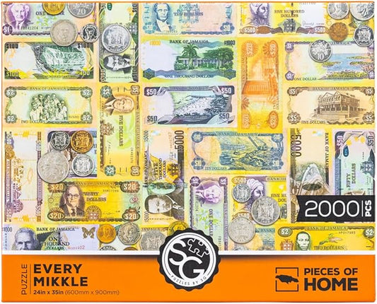 Every Mikkle 2000 Pieces Puzzle for Adults - Jamaican-Inspired Jigsaw Puzzle by SG with Full-Size Poster, Premium Textured Pieces, Ideal Gift for Families and Caribbean Art Enthusiasts