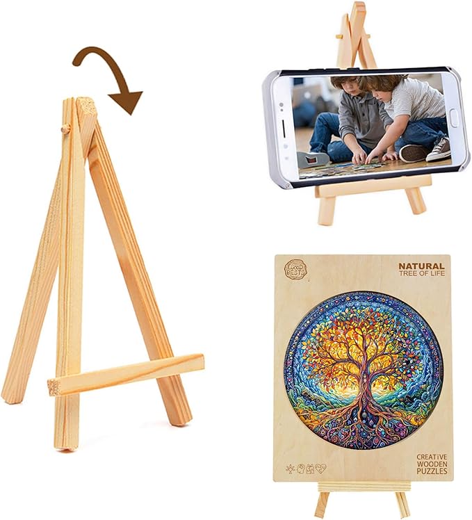 Wooden Puzzle for Adults 200PCS Natural Tree of Life Unique Shape Advanced Wood Puzzle for Adults,Wooden Jigsaw Puzzle