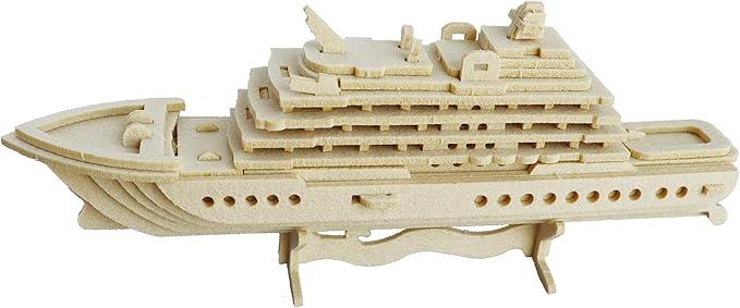 3D Puzzle for Kids, Felt Luxury Cruise Ship Three-Dimensional Puzzle, DIY Children's Ship Model kit, can be Used as Desktop Decoration, give Children an Excellent Toy Birthday Gift