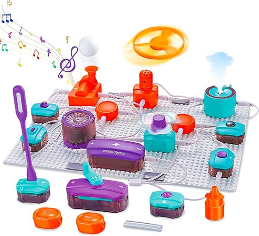 45 PCS Science Kits for Kids Ages 5-7 8-12, Electronics Exploration Kit for Kid, Over 151 Projects, STEM Educational Toy for Kids Ages 5-7 8-12, Toys for 5 6 7 8 9 10 11 12 Year Old Boys