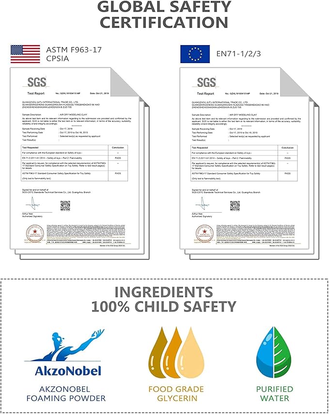 Sago Brothers 36 Colors Air Dry Clay, Soft Modeling Clay for Kids with Tools & Tutorial, Christmas Gifts for Kids Age 3-12, Toys Crafts for Girls and Boys