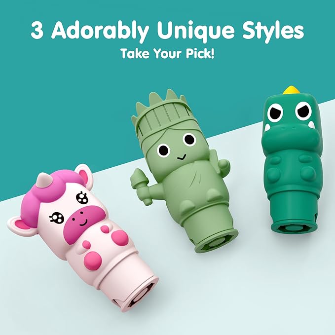 iPlay, iLearn Dinosaur Stamp & Sticker Activity Set - 400+ Stickers & 18-Page Stamper Book, Toddler Creative Art Craft Kit Road Trip Travel Toy, Educational Birthday Gifts for Boy Kid Ages 3 4 5 6 7 8