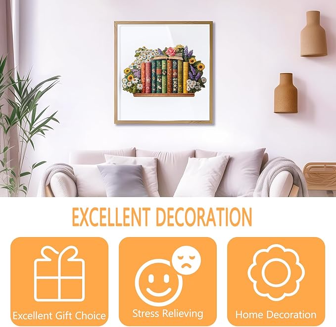 Wooden Puzzles for Adults - Blooming Flowers Wooden Jigsaw Puzzle, Unique Shape Flower Wood Puzzles Adult, Wall Art Home Decor, Gifts for Family and Friends (M-11.6 * 7.2in- 142 Pieces)