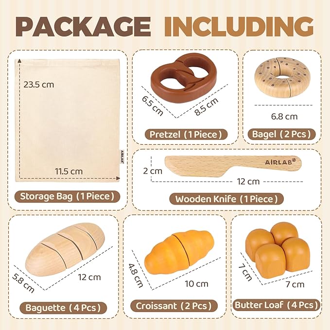 Play Food Sets for Kids Kitchen for Toddler 1-3 Toy Food Grocery Pretend Playsets 2 3 4 5 6 Year Old Boys Girls Birthday Gift Ages 4-8 Educational Bread Bakery Toys