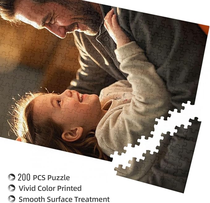Custom Wooden Jigsaw Puzzles - 120/200/300/500/1000/1500 Piece Photo Gift Sets for Adults & Kids - Pet, Wedding, Family Memory Keepsake