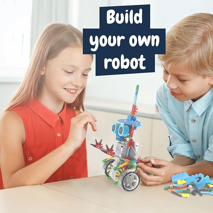 Science4you Deltabot Robot Toy Kit for Kids Age 8-12 - STEM 117 Pieces Robotics Kit, Build Your Own Robot Toy for Kids Age 8+, Educational Science Kits DIY Building Toys, Gift for Boys and Girls