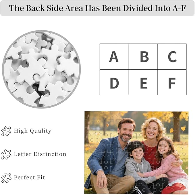 Custom Puzzle, Personalized Puzzle from Photos, Customized Puzzle 120/200/300/500/1000/1500 Pieces for Family, Christmas, Pet, Birthday, Wedding Gift
