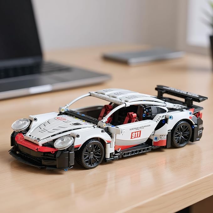 1226-piece Car Building Kit with Motor - 1:14 Scale Model Car Kits for STEM Learning, Includes Remote Control Car, Scissor Doors & Detailed Design, Educational RC Cars Gift