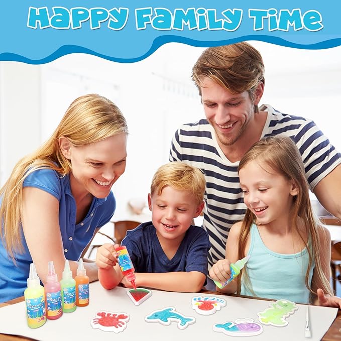 EggSun Magic Water Elf Toy for Kids,Aqua Fairy Water Gel Kit,20 Colors Squishy Maker Set,20 Shape Molds,Fun DIY Art & Craft Toy Creation Kit for Children,Birthday Party Gifts for Girls and Boys