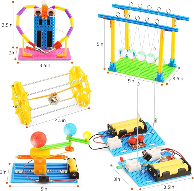 STEM Science Kits for Kids Age 8-12, Boys Activities Robot Building Kit 6-8 Girls Engineering Projects STEM Toys Learning Educational Science Game Experiment Gifts for 6 7 8 9 10 11 Year Old Activity