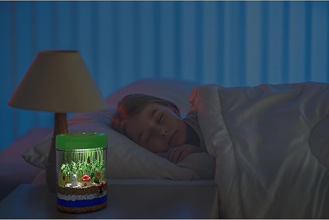 Dan&Darci Light-Up Terrarium Kit for Kids - STEM Science Kit - Educational DIY Toy for Boys & Girls - Birthday Gift - Craft Project Idea for Ages 6 7 8 9 10 11 12 Year Old