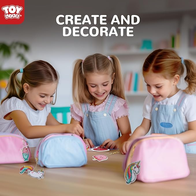 TOY Life Diamond Art Kits for Kids with Keychains, Unicorn Diamond Painting Kits for Kids, Gem Art Diamond Dots for Girls Age 8-12