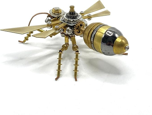 Steampunk Metal Insect Steampunk Bug Mechanical Steampunk Sculpture Steampunk mMechanical Insect Clockwork 3D Steampunk Metal Puzzle, Mechanical Insects Model (Flying Ants)