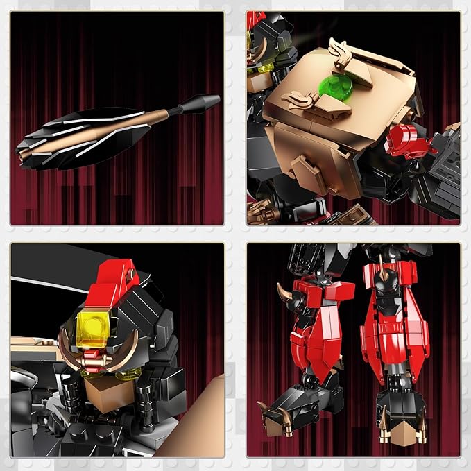 JMBricklayer Mech Sets Robot Building Blocks for Adults 70127, Mechs Swordsman Assassin Action Figure Model Kits to Build, Cool Mech Decor Hero Figure Display, Gifts for Boys Girls Adult(920 Pieces)