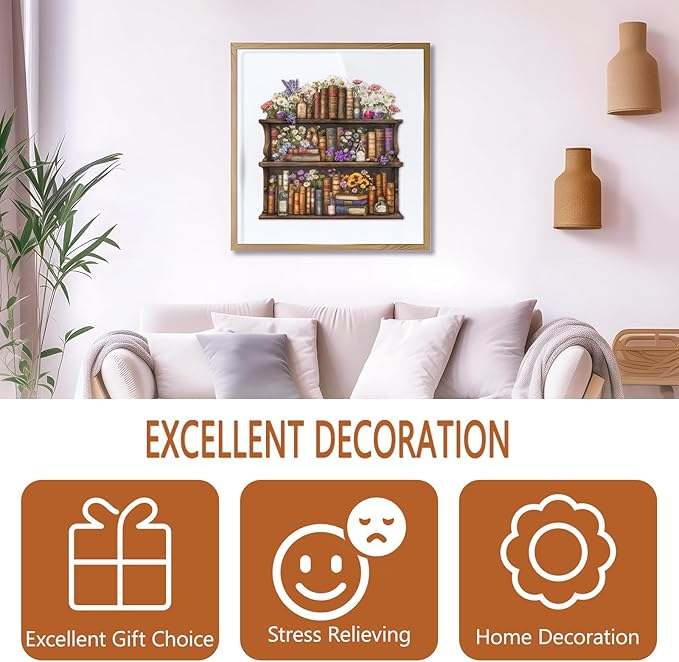 Wooden Puzzles for Adults, Magic Bookshelf Wooden Jigsaw Puzzle for Adults, Wood Puzzles Adult, Unique Animal Shape, Fun Gifts for Friends & Family, Home Decor(M -11.4 * 11.3in-194 pcs)