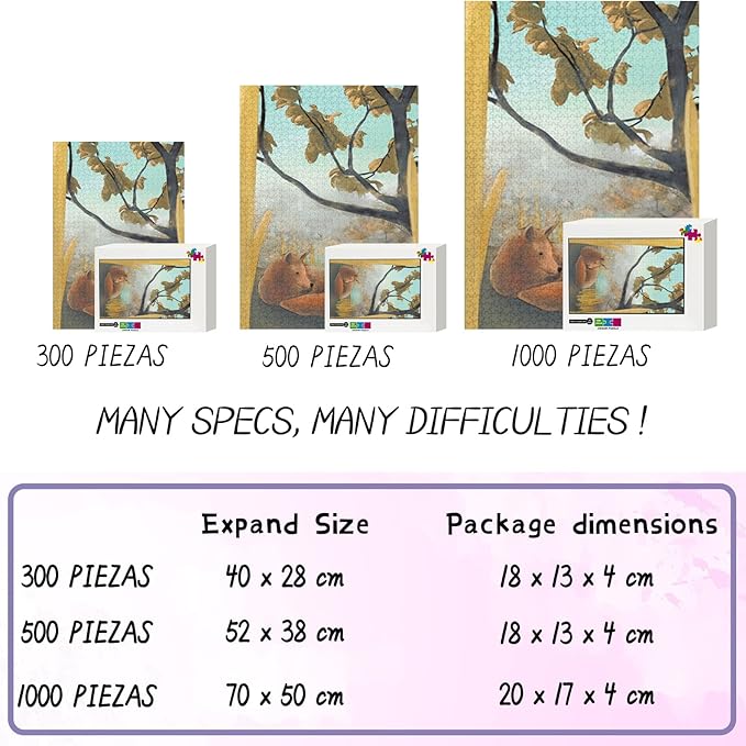 1000 Piece Puzzles Dog's Fall Trip Home Decor & Valentines Day Decorations - More Difficult Challenge Puzzles (Wooden Puzzles Includes Beautiful Gift Box) for All Adult Beginners