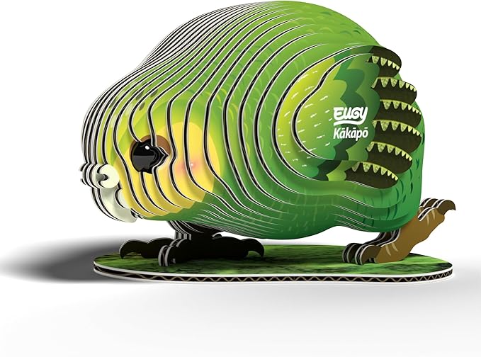 Eugy Kakapo 3D Puzzle - 27 Piece Eco-Friendly Educational Toy Puzzle for Boys, Girls & Kids Ages 6+