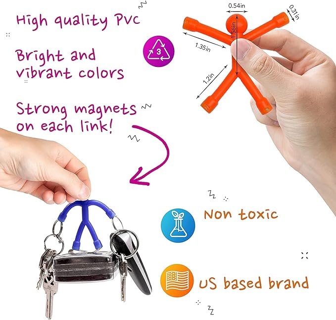 MAGMEN STEM Magnetic Travel Toys 10PC, Airplane Car Road Trip, Stocking Stuffers Fidget Sensory Toys for Kids 3 Years and Older