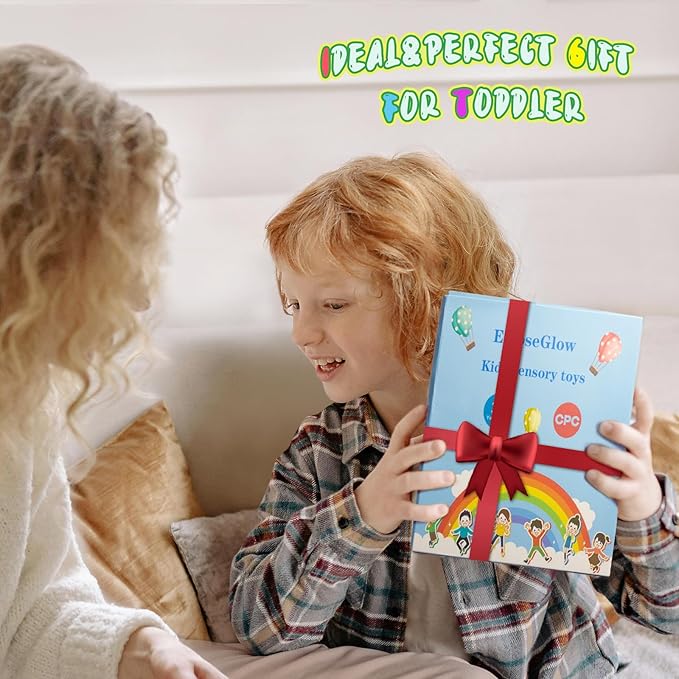 Sensory Counting Toys for Toddlers 3-4, Montessori Color Sorting & Matching Games, Fine Motor Skills Development, Educational Travel Toys for Kids with Autism