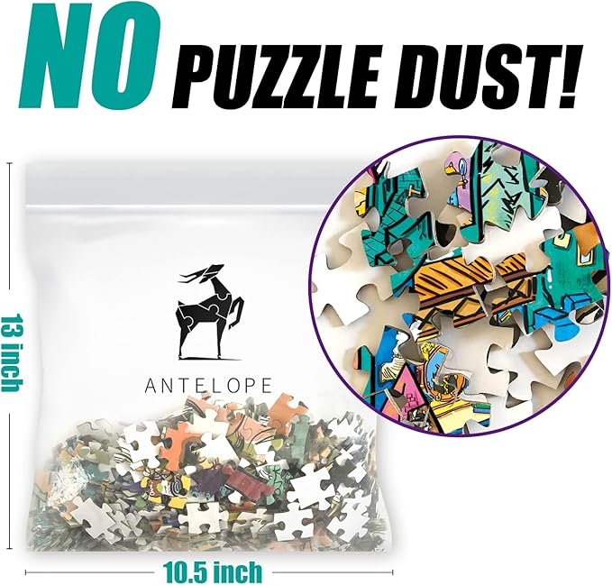 Antelope - 1000 Piece Puzzle for Adults, Cat Castle Jigsaw Puzzles 1000 Pieces, High Resolution, Matte Finish, Smooth Edging, No Dust Creative Artistic Puzzle
