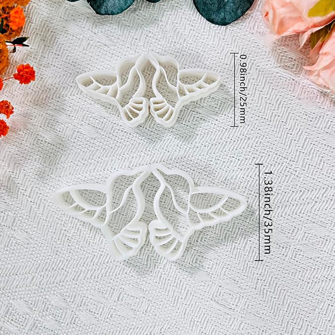 Hummingbird Polymer Clay Cutters – 4 Pcs Clay Cutters for Polymer Clay Jewelry, Bird Shape Clay Earring Cutters, DIY Clay Tools for Earrings and Crafts