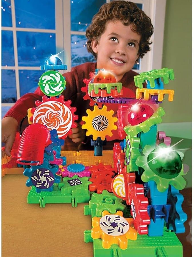 Learning Resources Gears! Gears! Gears! Lights & Action Building Set, Puzzle, Gear Toy, 121 Pieces, Ages 5+