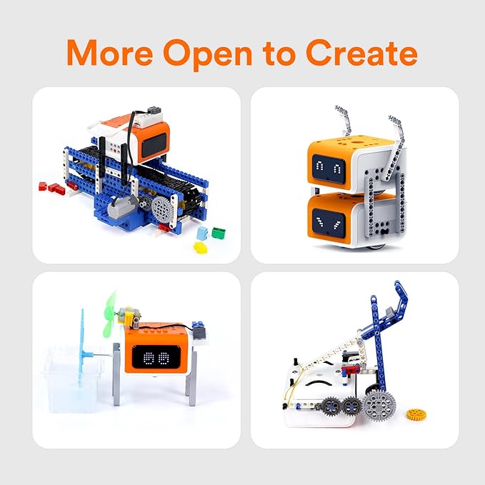 VinciBot STEM Robotics for Kids Ages 8-12, Scratch&Python Programmable Robot with AI Function for Teens School Grade 3-7, Educational Coding Robot Kit for Boys & Girls, Ages 8+