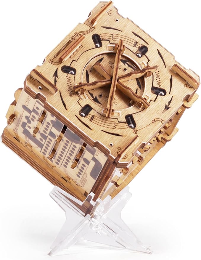 iDventure Cluebox Cambridge Labyrinth – Wooden 3D Puzzle Box – Escape Room Brain Teaser Gift – Money Puzzle Box for Adults & Men