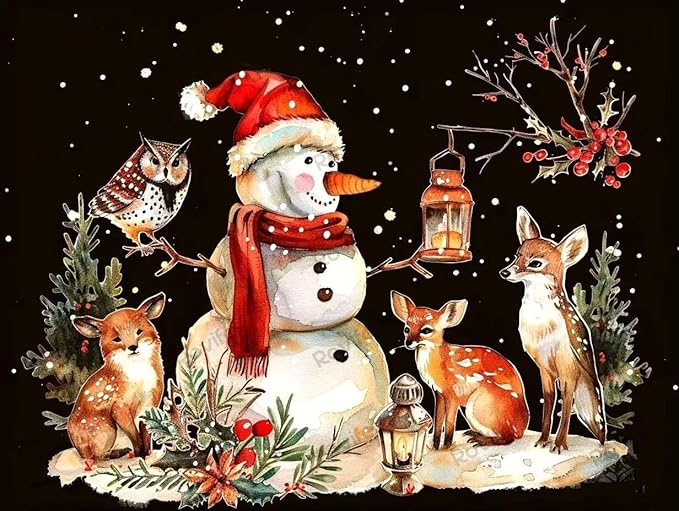 1000 Piece Puzzles for Adults, Warm Christmas Night Fun and Educational Jigsaw Puzzles for Kids, Each Piece is Unique - for Home Decor Room Decor Halloween Decor, Gifts for Friend 30x20 inch