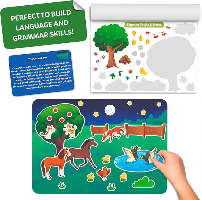Skillmatics Activity Kit - Creative Storytelling & Skill Building with 150+ Reusable Stickers, Educational, Mess-Free Fun, Preschool & Kindergarten Toy, Gifts for Kids Ages 3, 4, 5, 6, 7