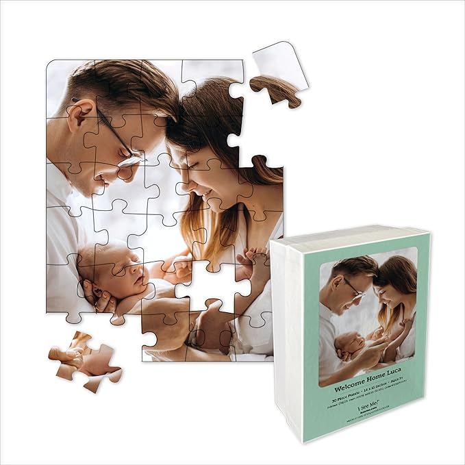 Photo Puzzle, Pet, Wedding, Family Reunion Puzzle | 30 Piece, Custom Jigsaw Puzzle for Adults (Vertical/Portrait) | 11" x 14" | I See Me!