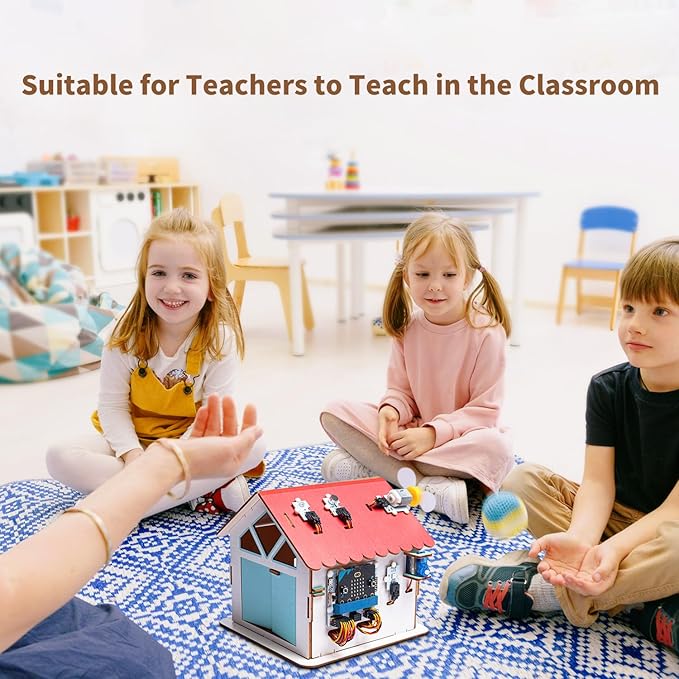 ELECFREAKS Smart Home Material Pack for Elecfreaks Sensors/Breakout Board/Servo (Not Include Sensors and microbit)