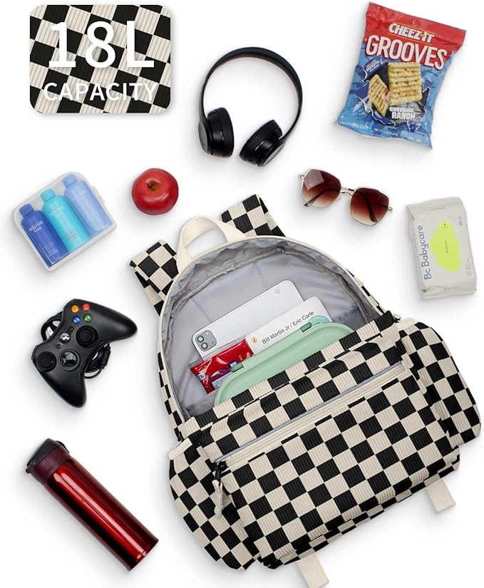 Corduroy Kids Backpack for Boys 6-10: Boys Girls Backpacks for Elementary Kindergarten 15” H Fit Folder