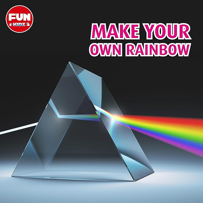 Twins Kaleidoscope Kit for Kids, FunKidz DIY Kaleidoscope Making Craft Kit with Prism Gift Optical Illusion Science Experiment Educational STEM Toy