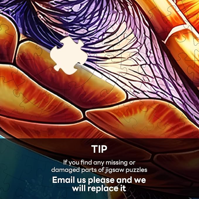 Masseruon 1000 Piece Puzzle for Adults, 26.6 * 26.6in Deep Sea Turtle Puzzle for Adults, 1000 Pieces Jigsaw Puzzles, Adult Puzzles Game, Unique Gift for Women Men