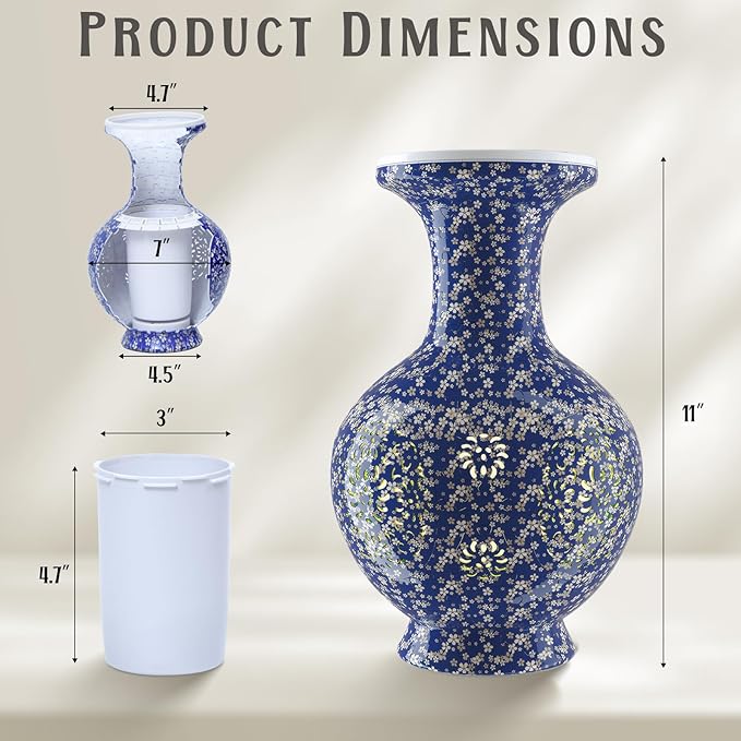 LED Flower Puzzle Vase for Adults, 200-Piece 3D Puzzle Vases for Home and Office Decor, Unique Flower Vase for Living Room & Bedroom, Creative Crafts for Adults