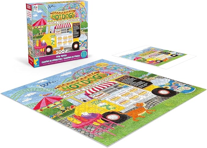 Ceaco - Food Trucks - Hot Dog Truck II - 500 Piece Jigsaw Puzzle