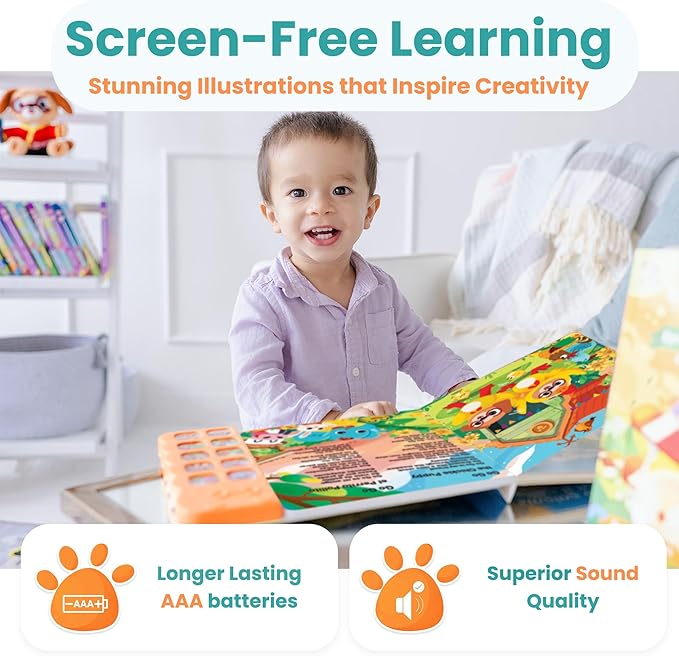 GO GO Spanish Musical Book Vol 3: 8 English and Spanish Books for Kids, Bilingual Toys for Toddlers 1-3, Learning Toys for Toddlers 1-3, Libro Interactivo para Niños