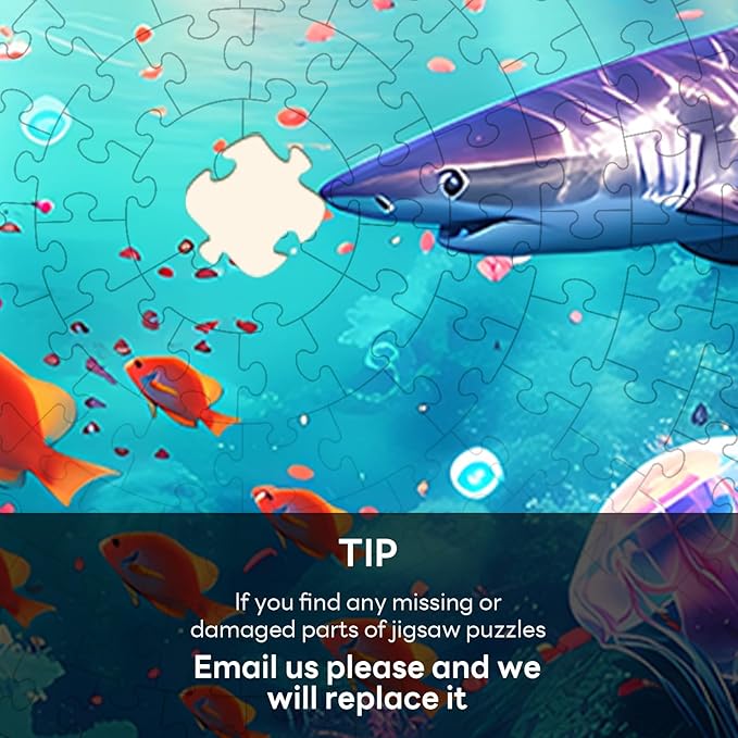 Masseruon 1000 Piece Puzzle for Adults, 26.6 * 26.6in Sea World Puzzle for Adults, 1000 Pieces Jigsaw Puzzles, Adult Puzzles Game, Unique Gift for Women Men