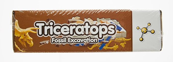 Science4you - Triceratops Fossil Digging Kit for Kids - Excavate and Assemble 10 Dinosaur Fossiles, Dinosaur Toys for Boys and Girls Age 6+, Dino Games, Dinosaur Gifts for 6+ Year Old Boys and Girls