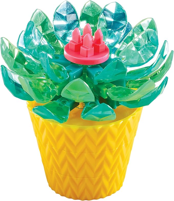 RoseArt Crystal Gem Creations Jewel Succulents Kit, 175+ Pieces, Great for Adults, Tweens and Children Ages 8+